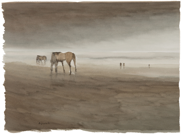 MF 140 Horses on the beach